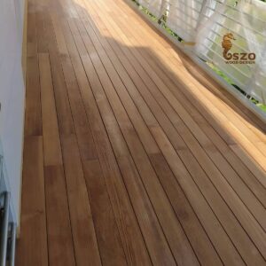 Outside teak floor in Turkey istanbul