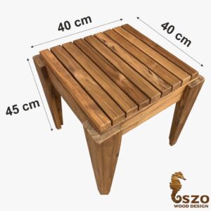 Teak ağacı ahşap tabure mobilya üretim