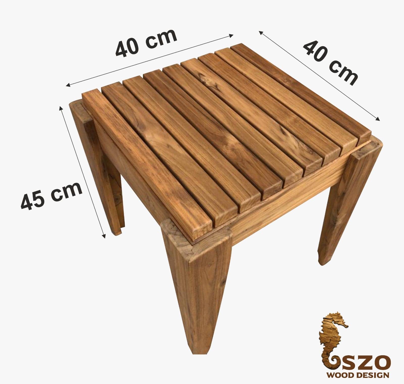 Teak ağacı ahşap tabure mobilya üretim