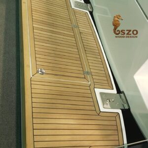 Teak yacht deck
