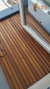 Teak Ahşap Katlanabilir Rulo Deck Balkon