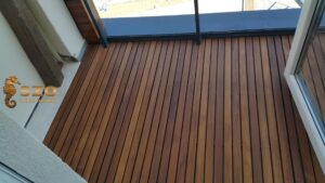 Teak Ahşap Katlanabilir Rulo Deck Balkon